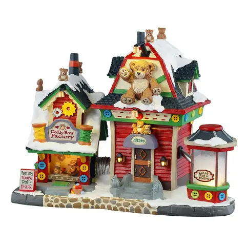 Teddy Bear Factory Lemax con Luci – Edificio Natalizio
