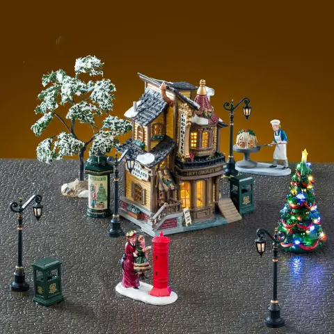 Lucy's Chocolate Shop Set Lemax – Set Casa Illuminata Natalizia