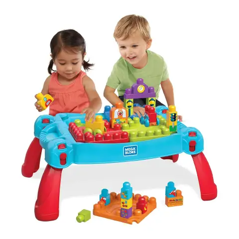 MEGA Bloks Tavolino Multiattività 30 Pezzi Portatile Bambini