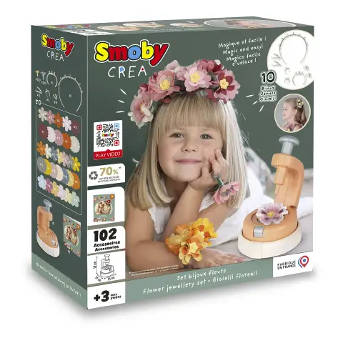 Smoby Crea – Set Creativo per Realizzare Gioielli e Fiori