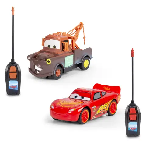 Cars Saetta McQueen + Cricchetto Radiocomandati Scala 1:32