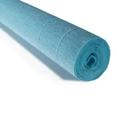 Carta Crespa Pesante Celeste - Rotolo 50x250 cm