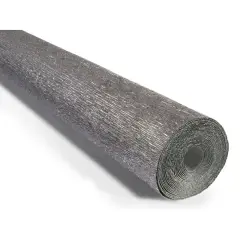 Carta Crespa Pesante Metallizzata Argento 180 g/m² - Rotolo 50 x 250 cm