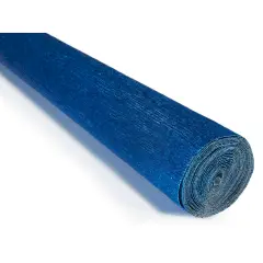 Carta Crespa Pesante Metallizzata Blu 180 g/m² - Rotolo 50 x 250 cm