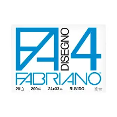 Fabriano F4 Rough Drawing Album - Cm. 24x33