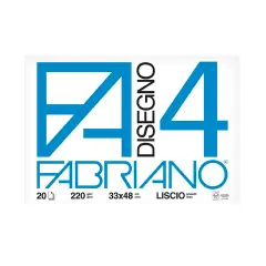 Fabriano F4 Smooth Drawing Album - Cm. 33x48