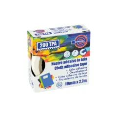 19mm Adhesive Canvas Tape. White