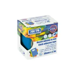 Teletype Adhesive Tape 38 mm. Blue