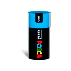 Pennarelli Uni Posca - Punta media 1,8 – 2,5 mm – Gift Box 18 Colori - Tappo Azzurro