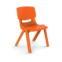 Sedia per Bambini Scuola Infanzia/Primaria - H 35,5 cm - Arancione