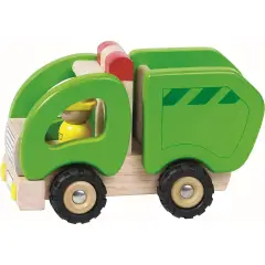 Wooden Garbage Truck 20cm.