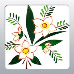 Decotransfer 3D – Fiori Gialli Autoadesivi