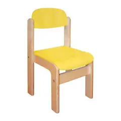 Yellow Multilayer Childhood Chair Seat H 30m