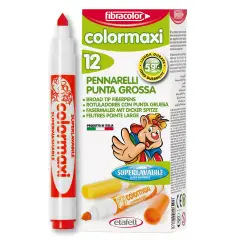 Colormaxi Fibracolor markers 12 pieces Red