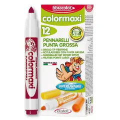 Colormaxi Fibracolor Markers 12 Pieces Brown