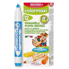 Colormaxi Fibracolor Markers 12 Pieces Light Blue