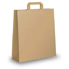 Natural Paper Shoppers cm. 31x42x11 Pieces15