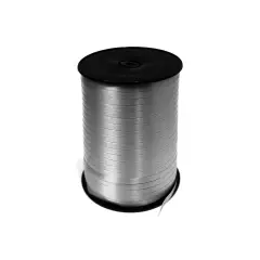 Nastro Regalo Argento – 10 mm x 250 Yard, Polipropilene Arricciabile
