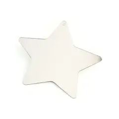 Acrylic Hanging Stars Mirrors - 12.5 cm. 6 Pieces