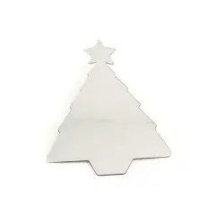 Specchi Acrilici Appendibili Abeti - 15x5 cm - Set 6 Pezzi