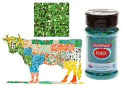 Green Flock Tempera Flakes - 150 g jar