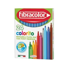 Fibracolor Fine Colored Markers Blue
