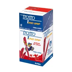 Tratto Uno Grip Fila Red Ballpoint Pen