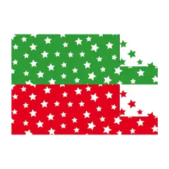 Double-sided stars patterned cardboard