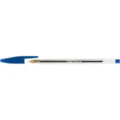 Bic Cristal Ballpoint Pen - Blue Ink, 1 mm Tip