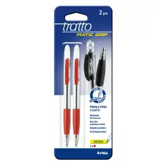 Penna Tratto Matic Grip Rossa