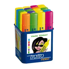 Highlighter Tratto Video Jar 20 Pieces Assorted