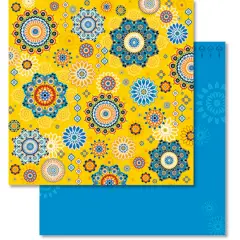 Arabesque Glitter Cards 5 sheets 30.5x30.5 Cm