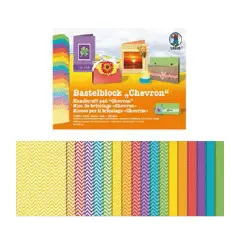 Multicolor Patterned Herringbone Board 18 sheets 300 gr/sqm cm 24x34