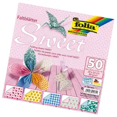 Carta Origami Allegria - 50 Fogli 20x20 cm - 5 Fantasie