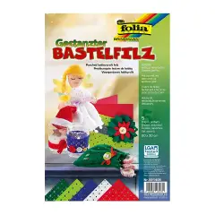 Feltro Traforato 20x30 cm – Motivo Abeti, 5 Fogli, 150 gr/mq