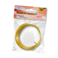 Filo di Alluminio Oro 2 mm x 5 Metri – Filo Duttile