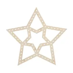 Stella in Legno da Intrecciare – 15 cm per Decorazioni Creative
