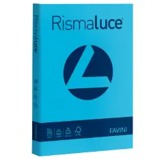 Carta Colorata Rismaluce A4 140 gr – 200 Fogli - Azzurro