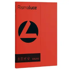 Rismaluce Colored Paper A4 200 gr. Ream 50 Sheets Red