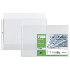 Buste Trasparenti con Perforazione Lato Corto cm. 30x42
