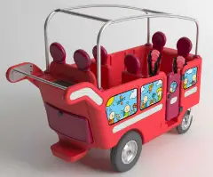 Granturismo 6-Passenger Express Hand-Pushed Carriage with Accessories, Red