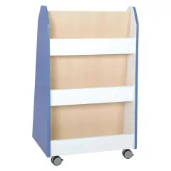 School Furniture Double-sided Bookcase Square Blue