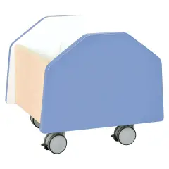 Arredo Scuola Carrello Piccolo Quadro Blu