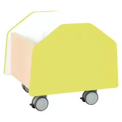 Arredo Scuola Carrello Piccolo Quadro Lime