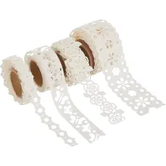 Adhesive Paper Lace Edges 4 Rolls of 1m