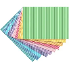 Cartoncino Decorativo Rigato 300 gr/mq cm 50x70 • 10 fogli