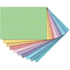 Cartoncino Decorativo Quadrettato 300 gr/mq cm 50x70 • 10 fogli