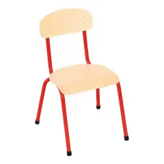 Chair For Nursery School Child Measure 2 H 31 cm. Red