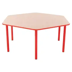 KindergartenChildren's Table Hexagonal Mis.2 Red