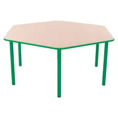 KindergartenChildren's Table Hexagonal Meas.2 Green